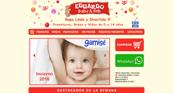 Desktop Screenshot of eduardobabykids.com.ar