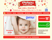 Tablet Screenshot of eduardobabykids.com.ar